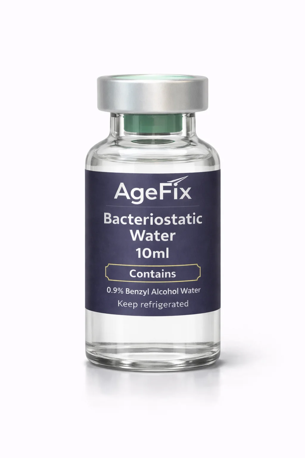 Bacteriostatic Water research peptide vial - AgeFix