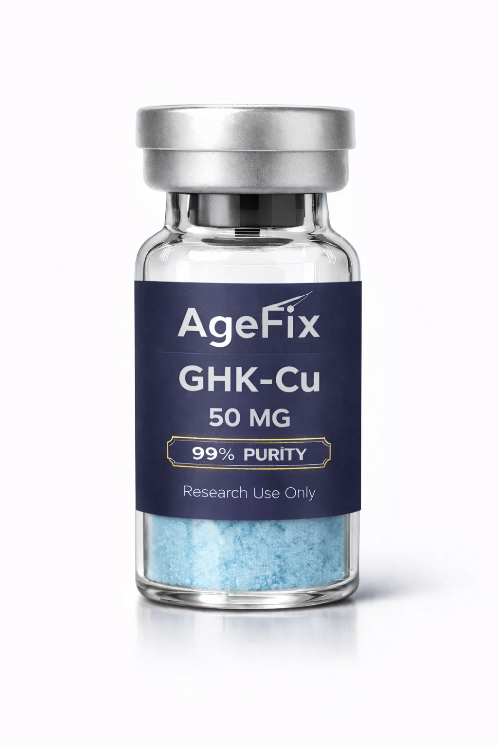 GHK-Cu research peptide vial - AgeFix