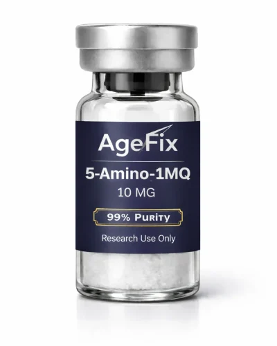 5-Amino-1MQ research peptide vial - AgeFix